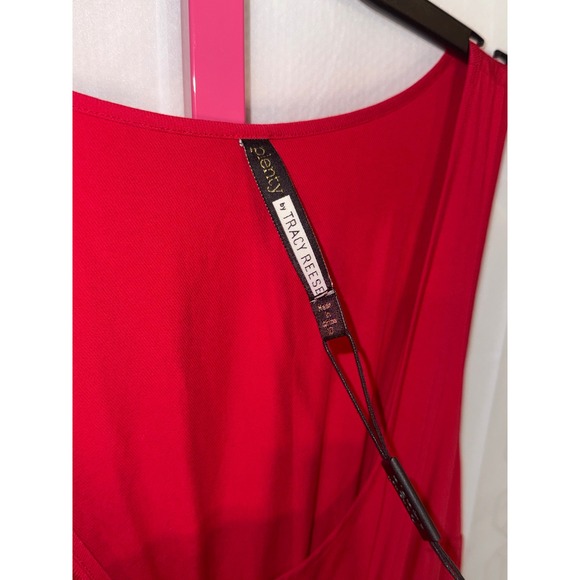 Plenty by Tracy Reese Red Corset Lace Up Midi Dress Size 10 -  mordernwear.com